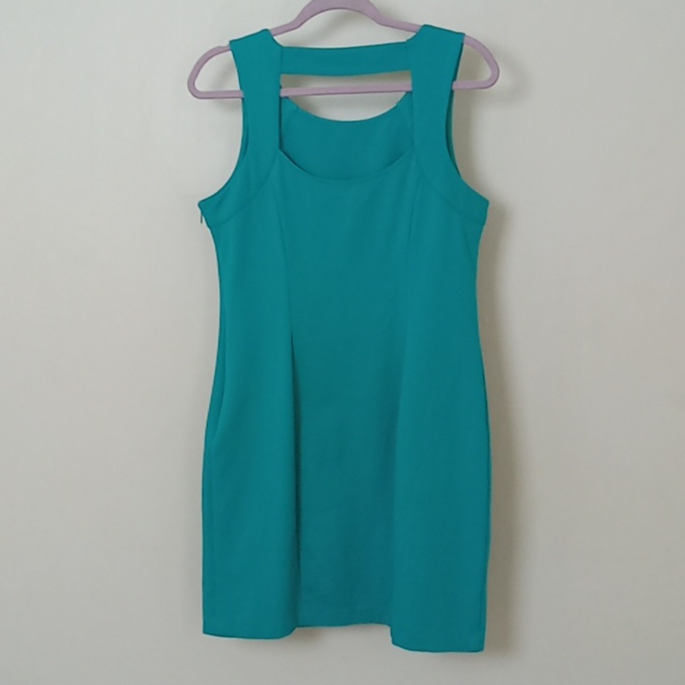 DKNY Blue Size 10 Body Conscious Sleeveless Partial Open Back Dress - Picture 10 of 13